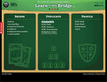 Tablet Screenshot of learn2playbridge.com